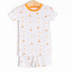 Costume Contest Bamboo Pajama Short Set, Orange