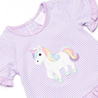 Magical Mare Applique Legging Set, Purple