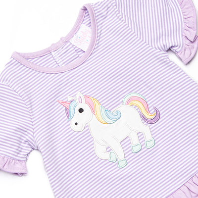 Magical Mare Applique Legging Set, Purple