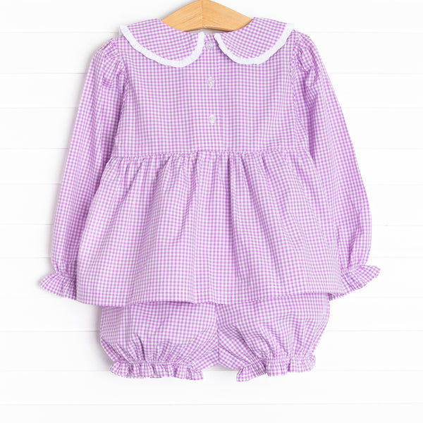 Treats not Tricks Applique Bloomer Set, Purple