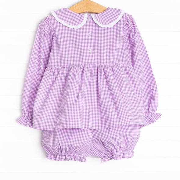 Treats not Tricks Applique Bloomer Set, Purple