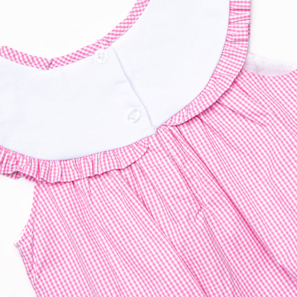 Flowerbed Friends Applique Dress, Pink