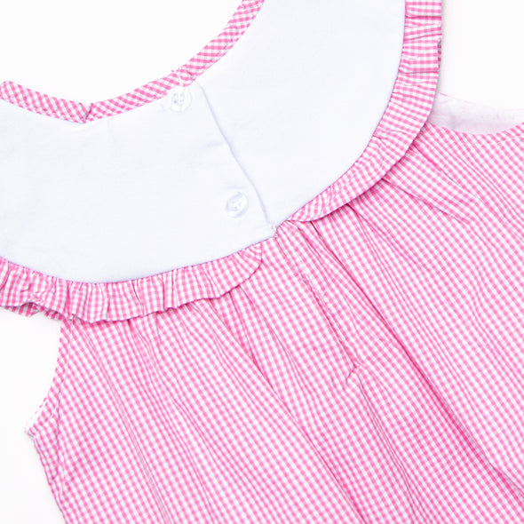 Flowerbed Friends Applique Dress, Pink