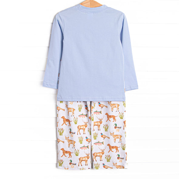 Hunting Club Pant Set, Blue