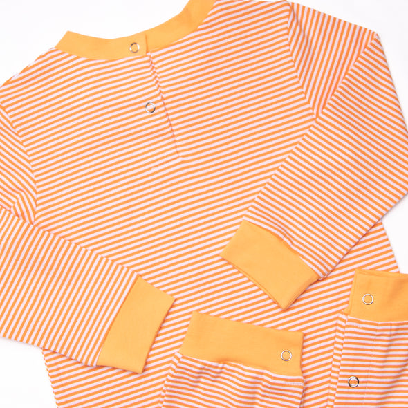 Ghoul Friend Applique Romper, Orange