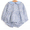 Blossom in Blue Diaper Set, Blue