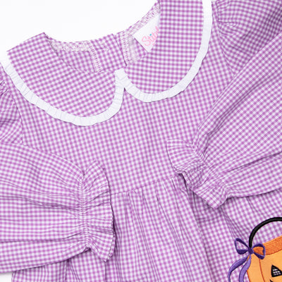 Treats not Tricks Applique Bloomer Set, Purple