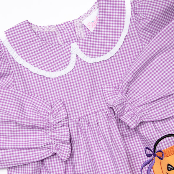 Treats not Tricks Applique Bloomer Set, Purple