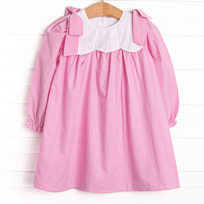 Southern Scallops Dress, Pink
