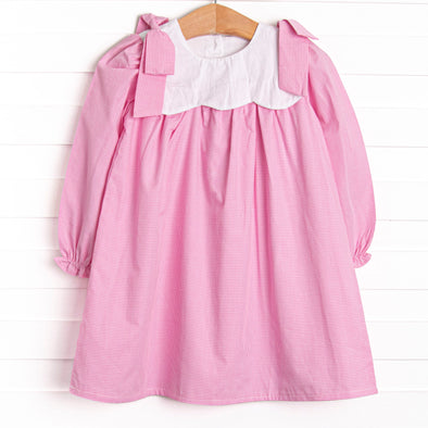 Southern Scallops Dress, Pink