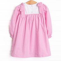 Southern Scallops Dress, Pink
