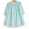 Recital Ready Smocked Bishop Dress, Mint
