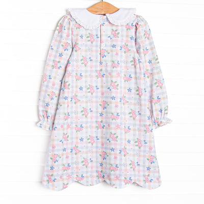 Gingham Garden Party Dress, Pink