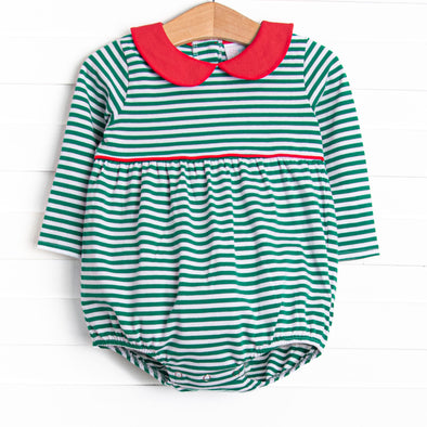 Tinsel and Thyme Bubble, Red and Green Stripe