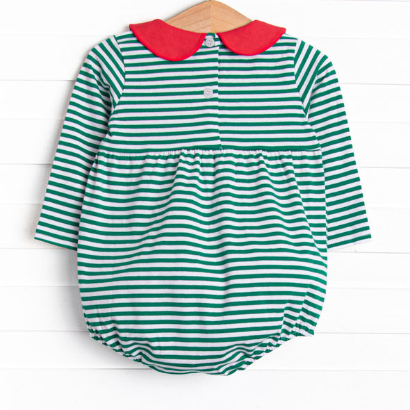 Tinsel and Thyme Bubble, Red and Green Stripe