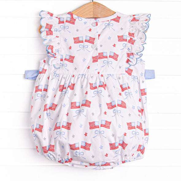 Home of the Brave Side Tie Bubble, Blue