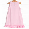 Tied Up Tulips Applique Dress, Pink