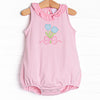 Tied Up Tulips Applique Bubble, Pink