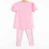 Spooky Spider Applique Legging Set, Pink