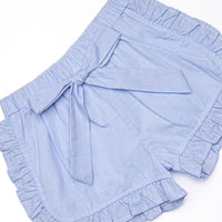 Home of the Brave Ruffle Short Set, Blue
