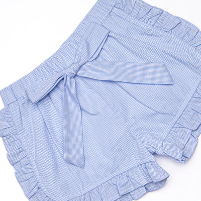 Home of the Brave Ruffle Short Set, Blue