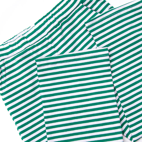 Tinsel and Thyme Pant Set, Red and Green Stripe