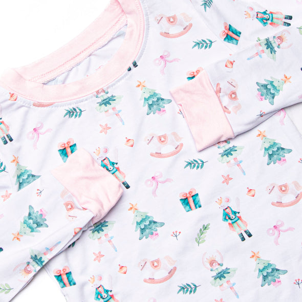 Doorbuster: Winter Waltz Bamboo Pajama Set, Pink
