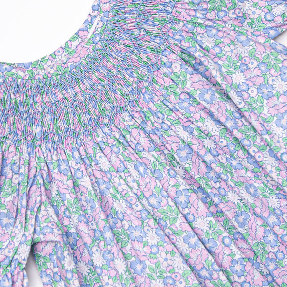Lilac Lady Smocked Bubble, Purple