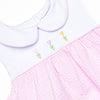 Tulip Tiers Embroidered Dress, Pink