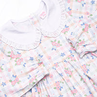 Gingham Garden Party Legging Set, Pink