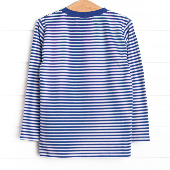 Zoo Pals Applique Top, Royal Blue