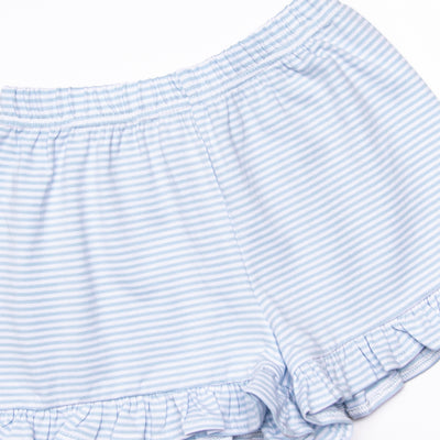 Costume Contest Ruffle Short Set, Blue