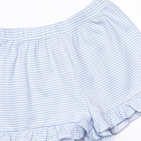 Costume Contest Ruffle Short Set, Blue