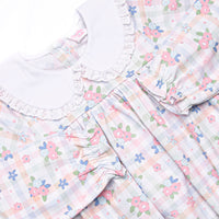 Gingham Garden Party Bubble, Pink
