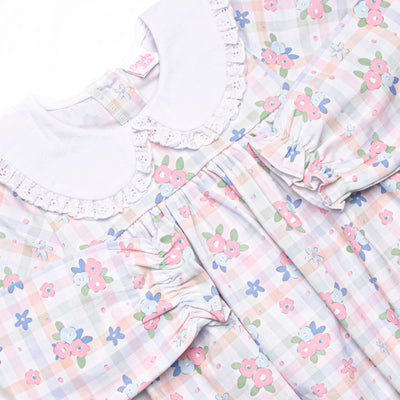 Gingham Garden Party Bubble, Pink