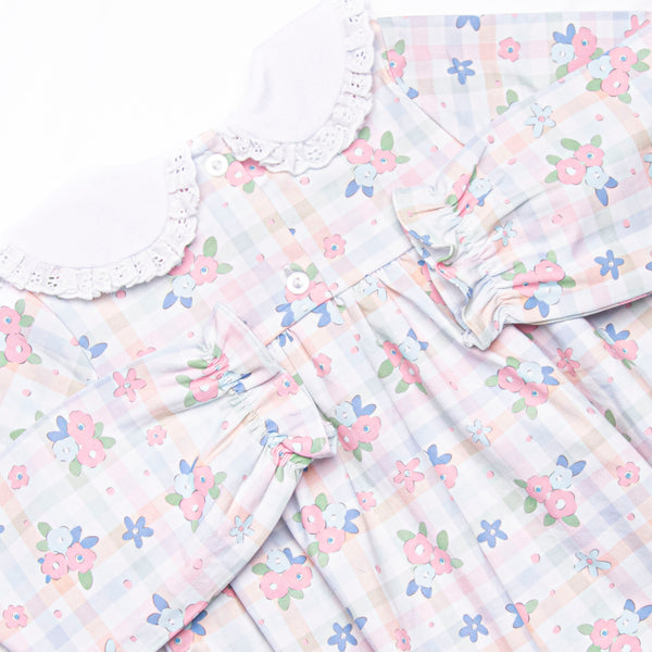 Gingham Garden Party Bubble, Pink