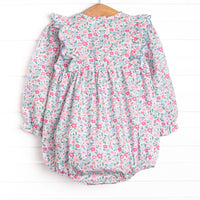 Sweet and Scalloped Side Tie Bubble, Blue