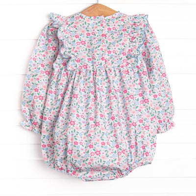 Sweet and Scalloped Side Tie Bubble, Blue