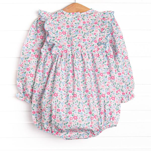 Sweet and Scalloped Side Tie Bubble, Blue