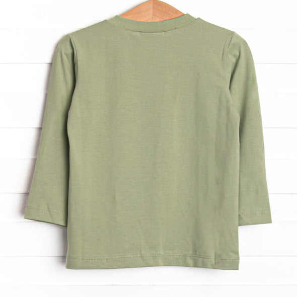 Fishing Hole Friend Smocked Top, Green