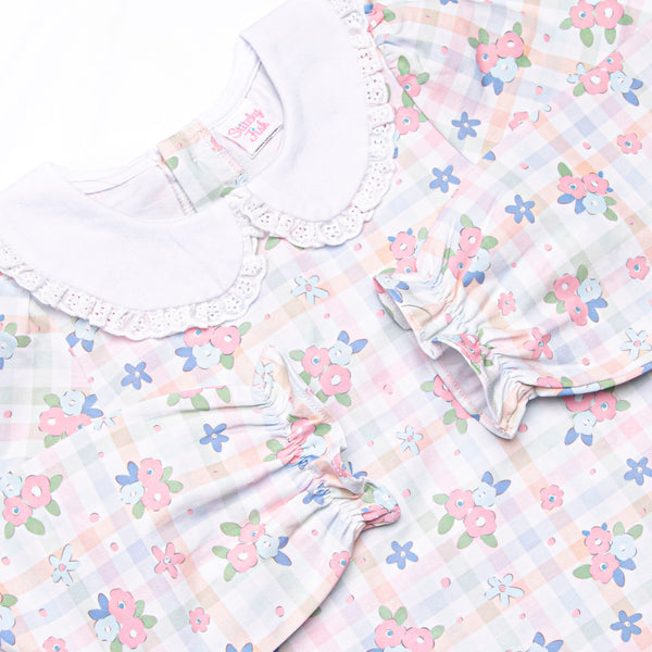 Gingham Garden Party Dress, Pink