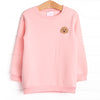 Doodle Days Embroidered Sweatshirt, Pink