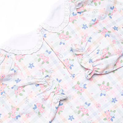 Gingham Garden Party Dress, Pink