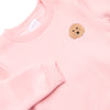 Doodle Days Embroidered Sweatshirt, Pink