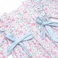 Sweet and Scalloped Side Tie Bubble, Blue