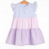 Cotton Candy Color Block Dress, Blue