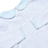 Horsin' Around Applique Bubble, Light Blue Stripe