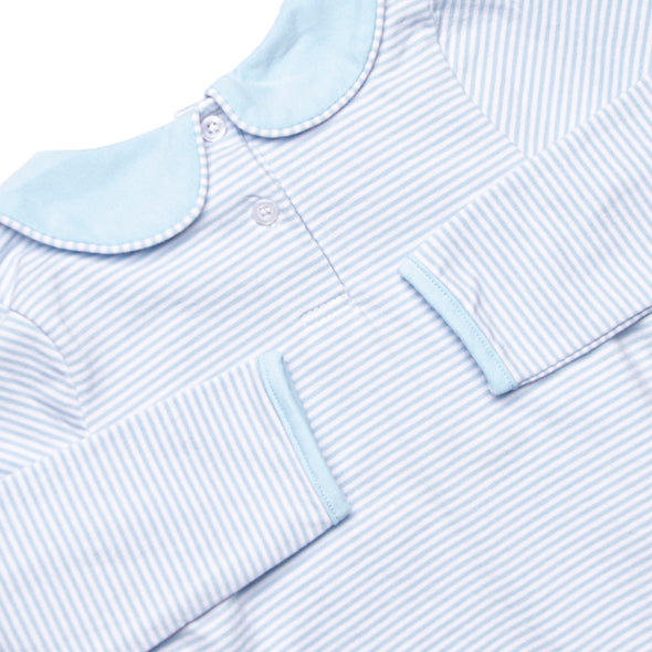 Horsin' Around Applique Bubble, Light Blue Stripe