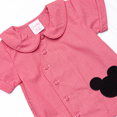 Dream Come True Applique Diaper Set, Red
