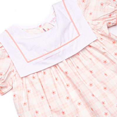 Picnic Petals Bib Dress, Pink